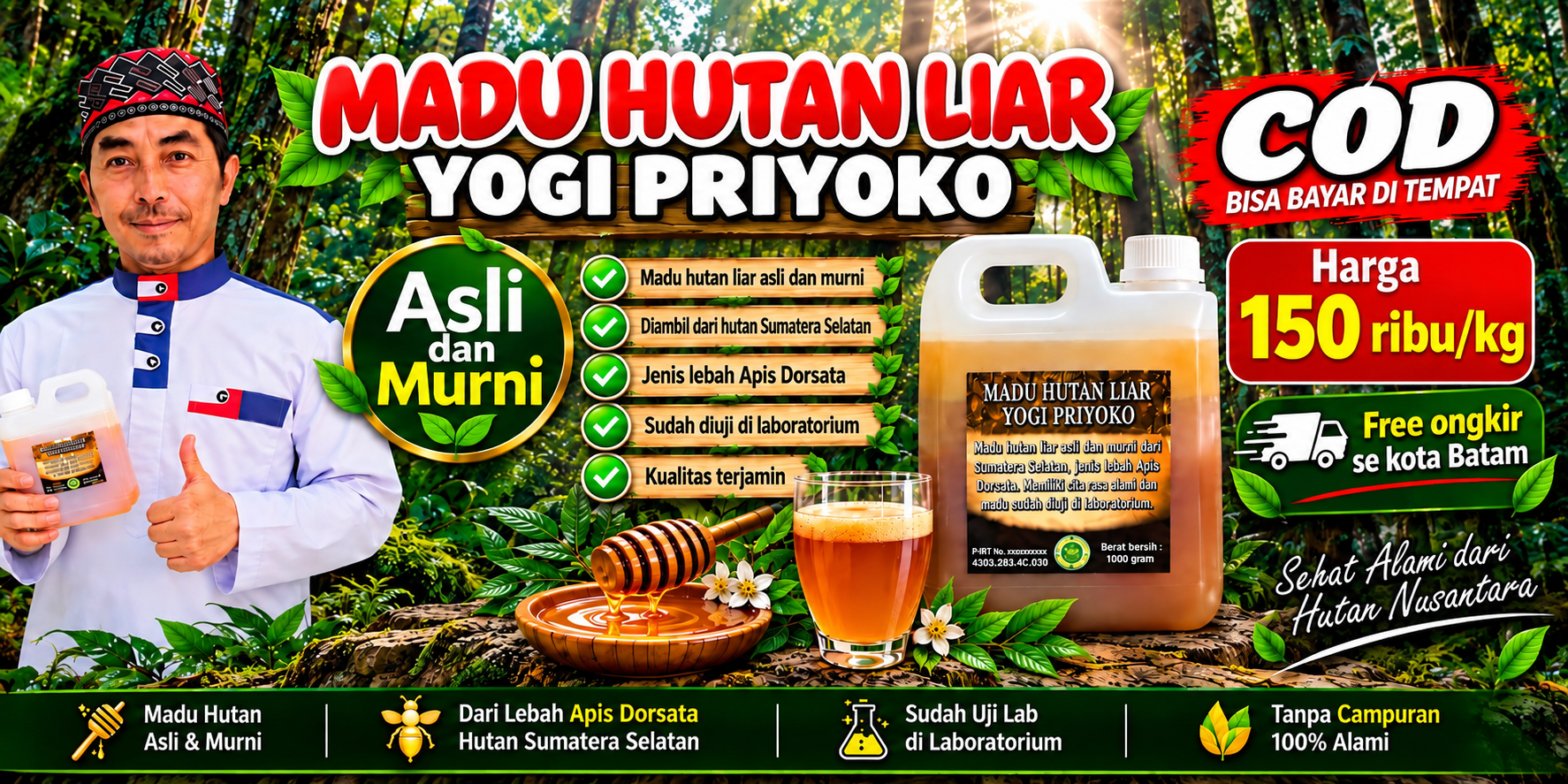 Madu Hutan Liar Yogi Priyoko